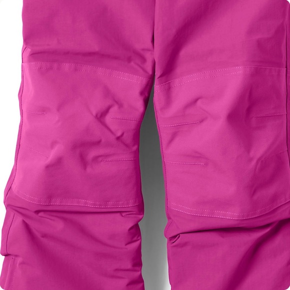 Girl’s Waterproof Insulated Iron Knee Snow Bibs (Lands’ End) - Picture 6 of 9